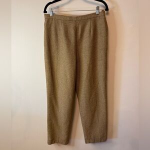 A. Giannetti Women’s Brown/Tan Wool-Blend Dress Pants